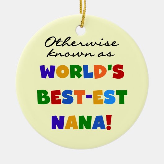 Anders Genoemd geworden best-est-Beste Nana Keramisch Ornament (Voorkant)