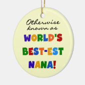 Anders Genoemd geworden best-est-Beste Nana Keramisch Ornament (Links)