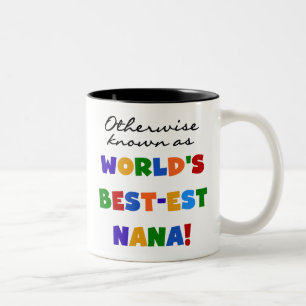 Anders Genoemd geworden best-est-Beste Nana Tweekleurige Koffiemok