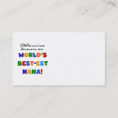 Anders Genoemd geworden best-est-Beste Nana Visitekaartje (Achterkant)