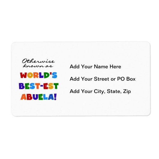 Anders Genoemd geworden Giften van Abuela van het Etiket (Voorkant)