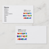 Anders Genoemd geworden Giften van Abuela van het Visitekaartje (Voorkant / Achterkant)