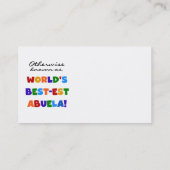 Anders Genoemd geworden Giften van Abuela van het Visitekaartje (Achterkant)