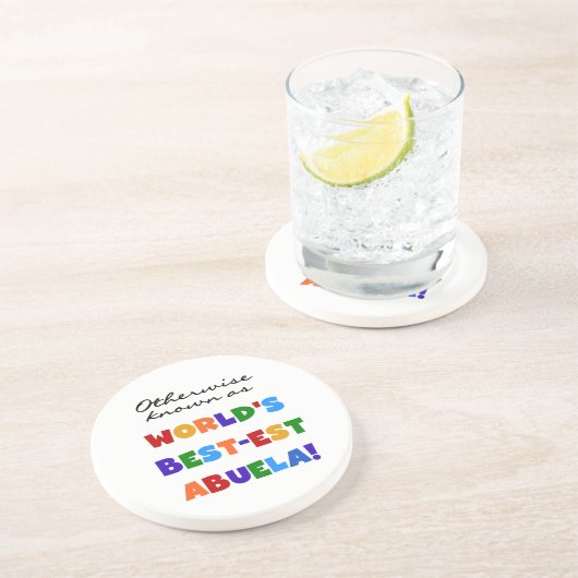 Anders Genoemd geworden Giften van Abuela van het Zandsteen Onderzetter (Zijkant)