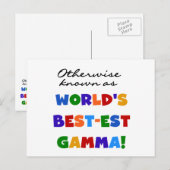 Anders Genoemd geworden Giften van de Gamma's van Briefkaart (Voorkant / Achterkant)