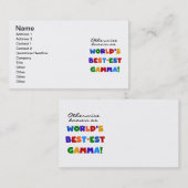 Anders Genoemd geworden Giften van de Gamma's van Visitekaartje (Voorkant / Achterkant)