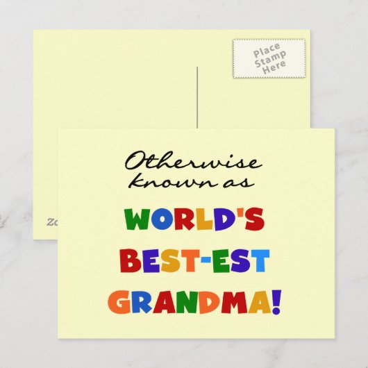 Anders Genoemd geworden Giften van de Oma van het Briefkaart (Voorkant / Achterkant)