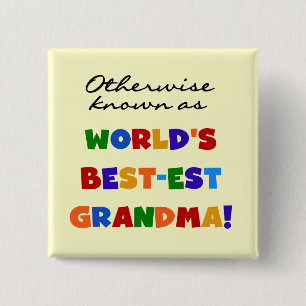 Anders Genoemd geworden Giften van de Oma van het Vierkante Button 5,1 Cm