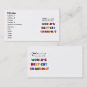 Anders Genoemd geworden Giften van de Oma van het Visitekaartje (Voorkant / Achterkant)