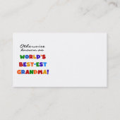 Anders Genoemd geworden Giften van de Oma van het Visitekaartje (Achterkant)