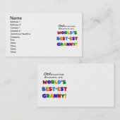 Anders Genoemd geworden Giften van de Oma van het Visitekaartje (Voorkant / Achterkant)