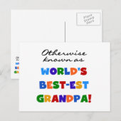 Anders Genoemd geworden Giften van de Opa van het Briefkaart (Voorkant / Achterkant)