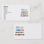 Anders Genoemd geworden Giften van de Opa van het Visitekaartje (Voorkant / Achterkant)