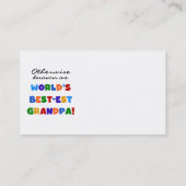 Anders Genoemd geworden Giften van de Opa van het Visitekaartje (Achterkant)