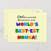 Anders Genoemd geworden Giften van de T-shirts van Briefkaart (Voorkant / Achterkant)