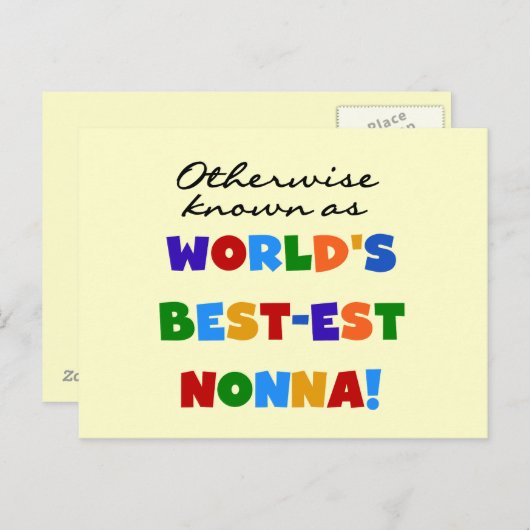 Anders Genoemd geworden Giften van de T-shirts van Briefkaart (Voorkant / Achterkant)