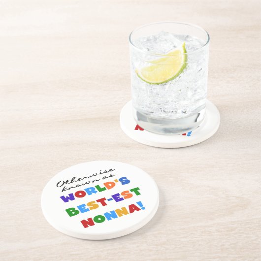 Anders Genoemd geworden Giften van de T-shirts van Zandsteen Onderzetter (Zijkant)