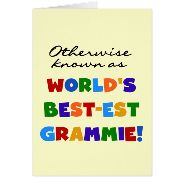 Anders Genoemd geworden Giften van Grammie van het (Voorkant)