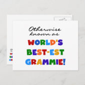 Anders Genoemd geworden Giften van Grammie van het Briefkaart (Voorkant / Achterkant)