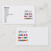 Anders Genoemd geworden Giften van Granma van het Visitekaartje (Voorkant / Achterkant)