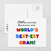 Anders Genoemd geworden Giften van het Gram van Briefkaart (Voorkant / Achterkant)