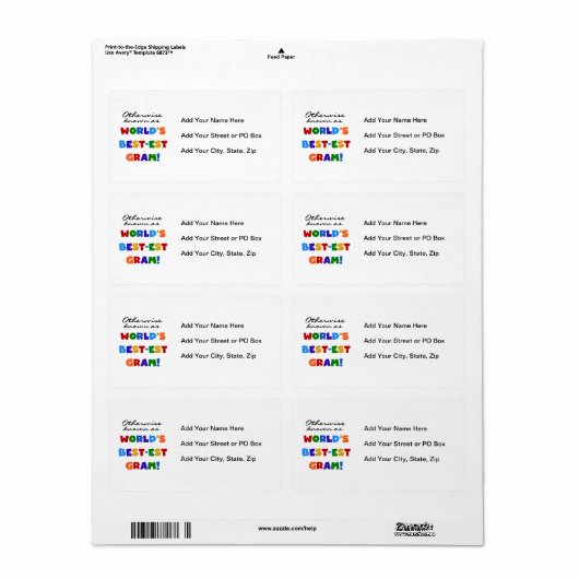 Anders Genoemd geworden Giften van het Gram van Etiket (Full Sheet)