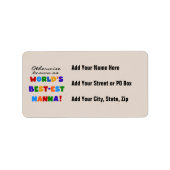 Anders Genoemd geworden Giften van Nanna van het b Etiket (Voorkant)