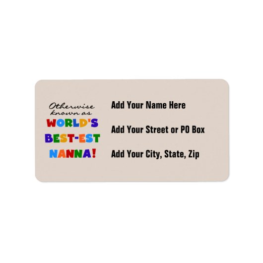 Anders Genoemd geworden Giften van Nanna van het b Etiket (Voorkant)