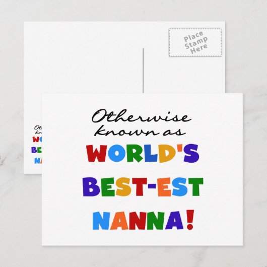 Anders Genoemd geworden Giften van Nanna van het Briefkaart (Voorkant / Achterkant)
