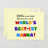 Anders Genoemd geworden Giften van Nanna van het Briefkaart (Voorkant / Achterkant)