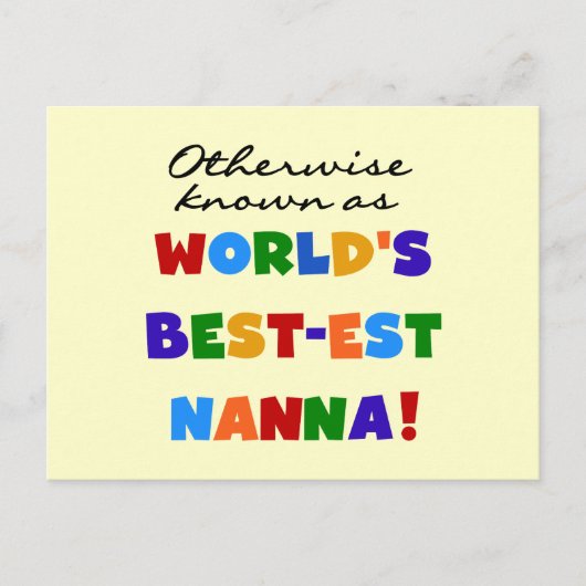 Anders Genoemd geworden Giften van Nanna van het Briefkaart (Voorkant)