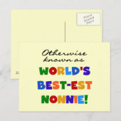 Anders Genoemd geworden Giften van Nonnie van het Briefkaart (Voorkant / Achterkant)