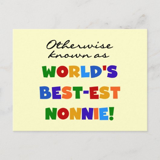 Anders Genoemd geworden Giften van Nonnie van het Briefkaart (Voorkant)