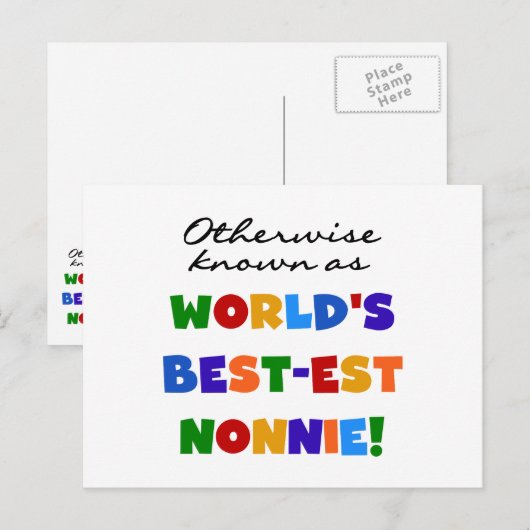Anders Genoemd geworden Giften van Nonnie van het Briefkaart (Voorkant / Achterkant)