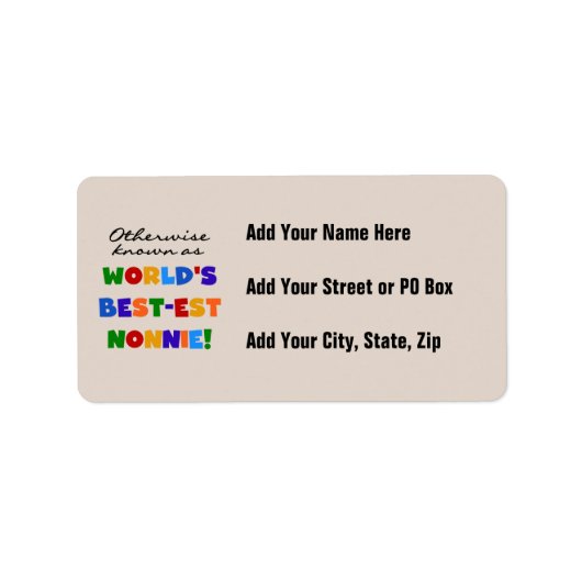 Anders Genoemd geworden Giften van Nonnie van het Etiket (Voorkant)