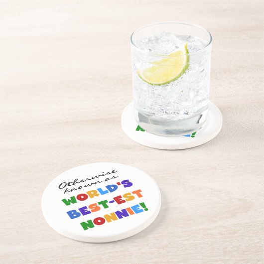 Anders Genoemd geworden Giften van Nonnie van het Zandsteen Onderzetter (Zijkant)