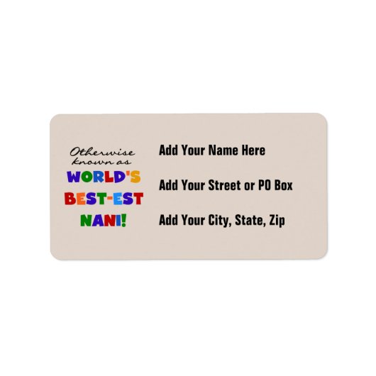 Anders Genoemd geworden T-shirts en Giften van Etiket (Voorkant)