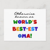 Anders Genoemd geworden T-shirts en Giften van Oma Briefkaart (Voorkant)