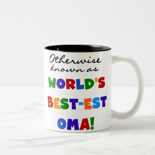 Anders Genoemd geworden T-shirts en Giften van Oma Tweekleurige Koffiemok
