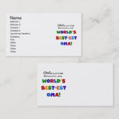 Anders Genoemd geworden T-shirts en Giften van Oma Visitekaartje (Voorkant / Achterkant)