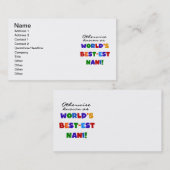 Anders Genoemd geworden T-shirts en Giften van Visitekaartje (Voorkant / Achterkant)