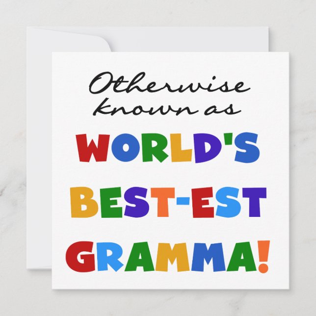 Anders Genoemd geworden T-shirts van Gramma van (Voorkant)