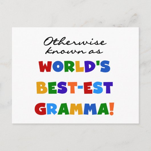 Anders Genoemd geworden T-shirts van Gramma van Briefkaart (Voorkant)