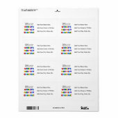 Anders Genoemd geworden T-shirts van Gramma van Etiket (Full Sheet)