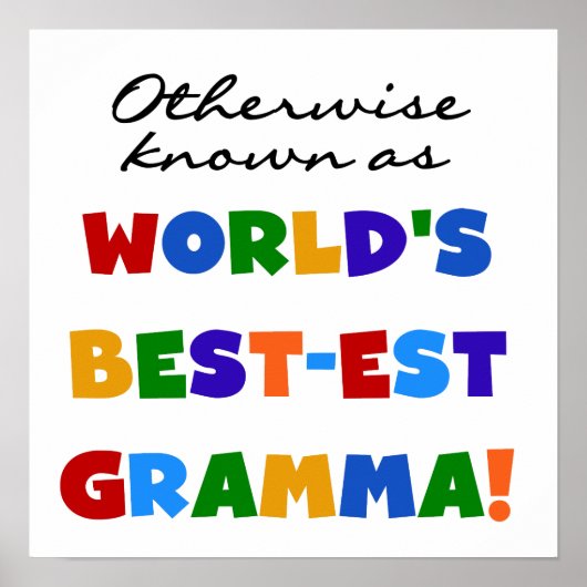 Anders Genoemd geworden T-shirts van Gramma van he Poster (Voorkant)