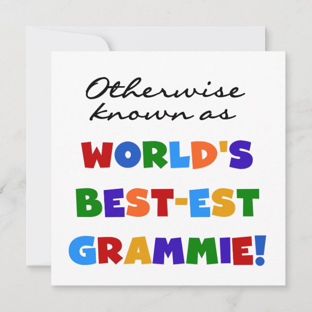 Anders Genoemd geworden T-shirts van Grammie van (Voorkant)