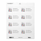 Anders Genoemd geworden T-shirts van Grammie van Etiket (Full Sheet)