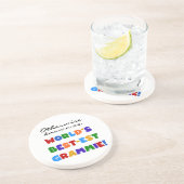 Anders Genoemd geworden T-shirts van Grammie van Zandsteen Onderzetter (Zijkant)