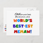 Anders Genoemd geworden T-shirts van Memaw van het Briefkaart (Voorkant / Achterkant)