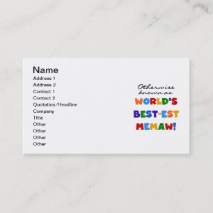 Anders Genoemd geworden T-shirts van Memaw van het Visitekaartje